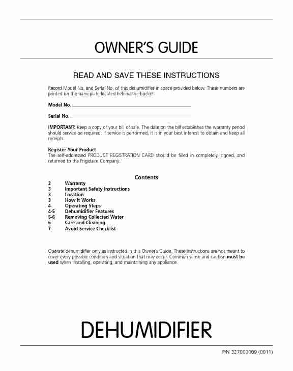 Frigidaire Dehumidifier 327000009-page_pdf